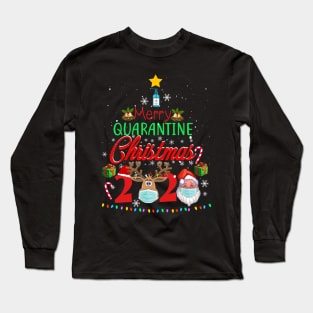 Merry Quarantine Christmas 2020 Pajamas Family Matching Xmas Long Sleeve T-Shirt